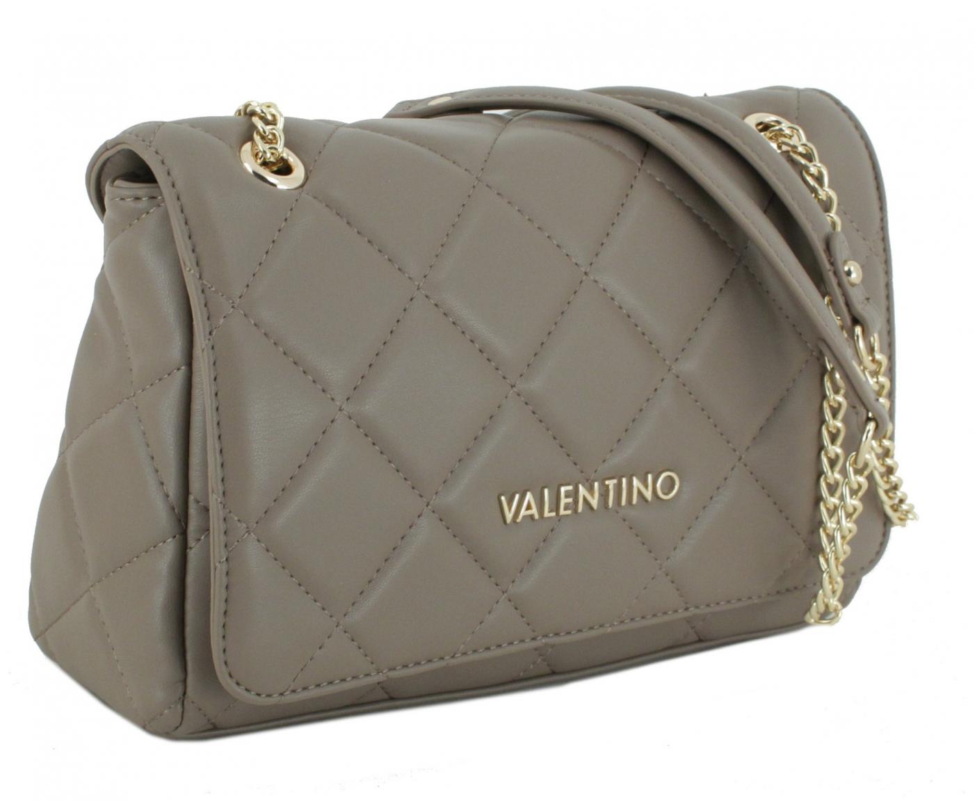 Valentino Ocarina Ecru Shoulder Bag gesteppt hellbeige Metallkette