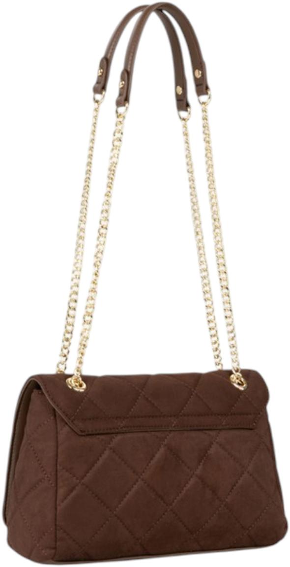 Valentino Ocarina Suede Überschlagtasche Velours Moro - Dunkelbraun