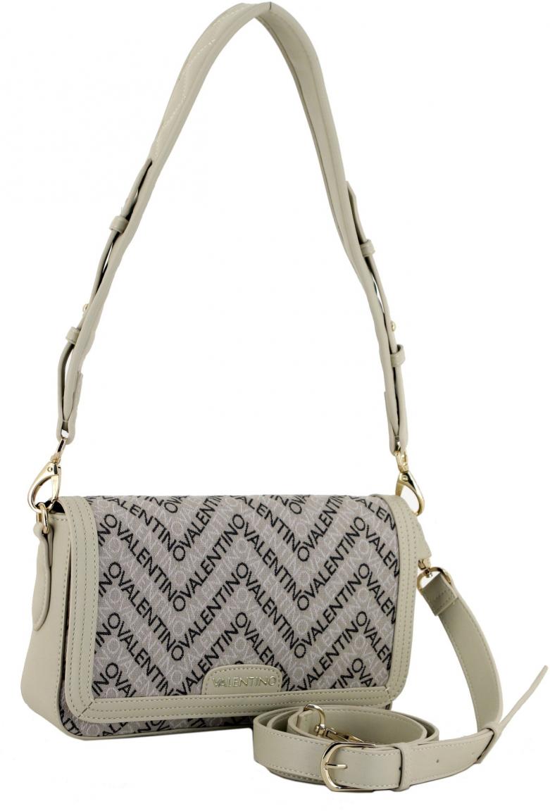 Valentino Schultertasche Blizzard Beige Ecru Multi Logoprint