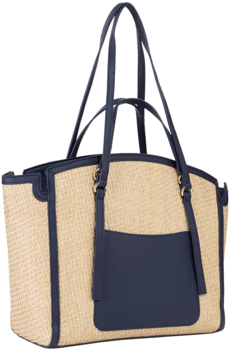 Valentino Shoppertasche Demetra dunkelblau Bast