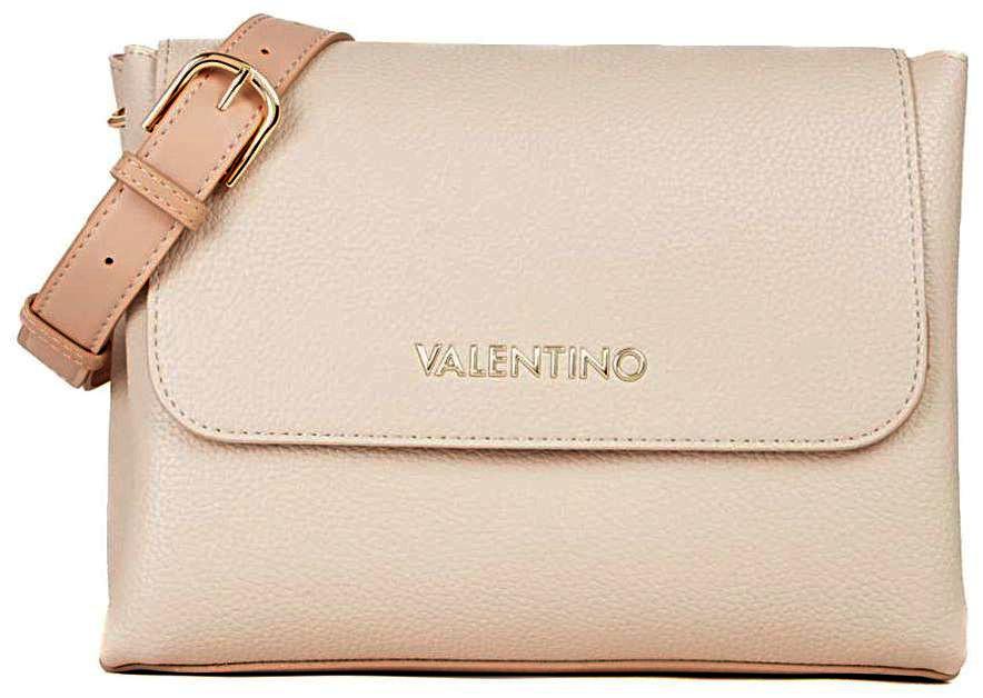 Valentino Überschlagtasche Alexia Ecru Beige Statementgurt