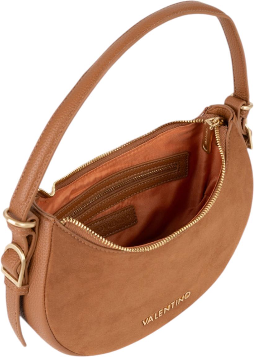Valentino Winnie Winter Henkeltasche Velours Cuoio - Cognacbraun