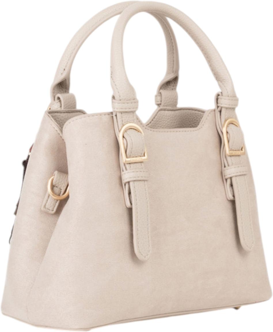 Valentino Winnie Winter Mini Kurzgrifftasche Velours Ecru - Beige