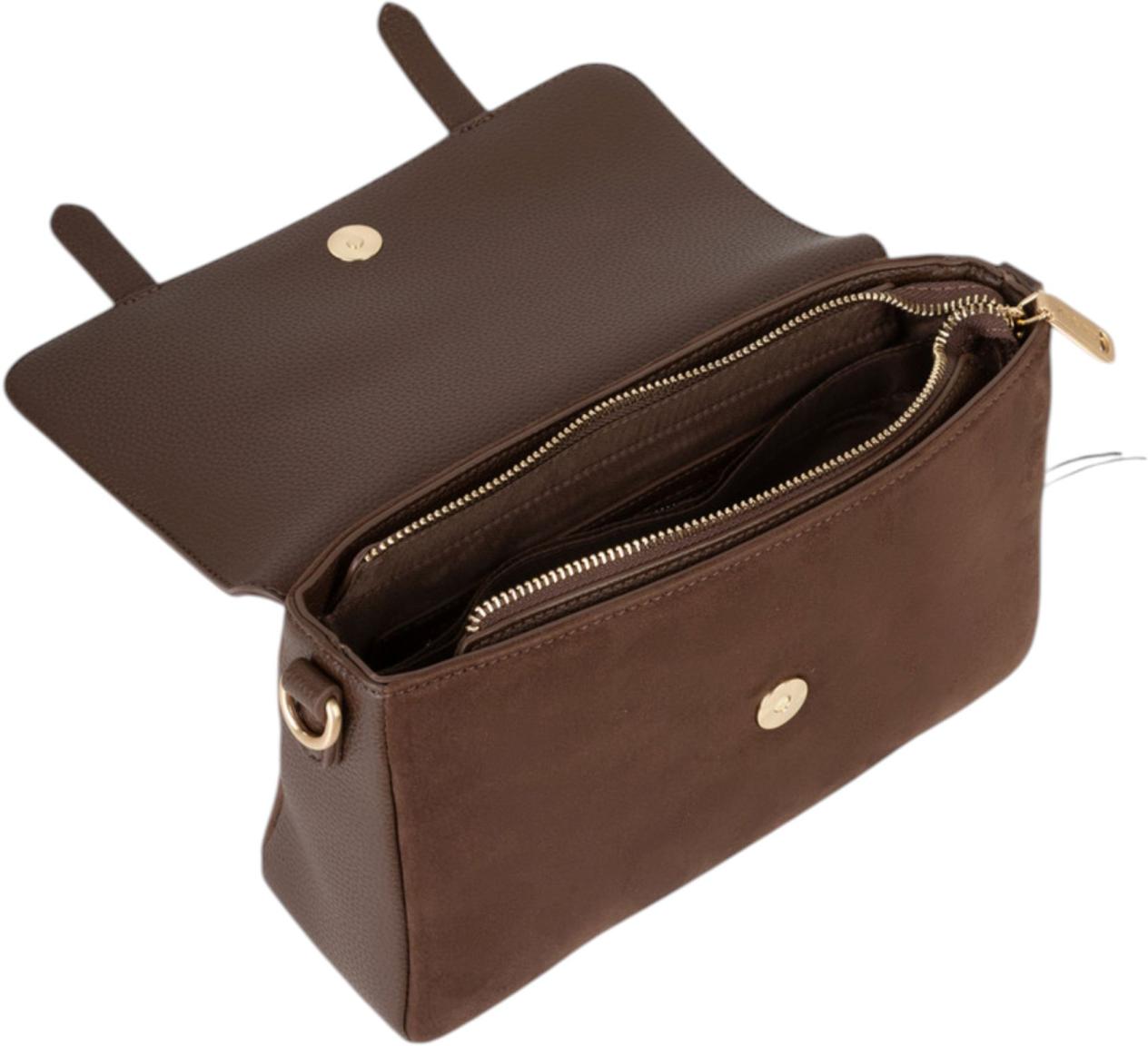 Valentino Winnie Winter Umhängetasche Velours Caffe - Dunkelbraun