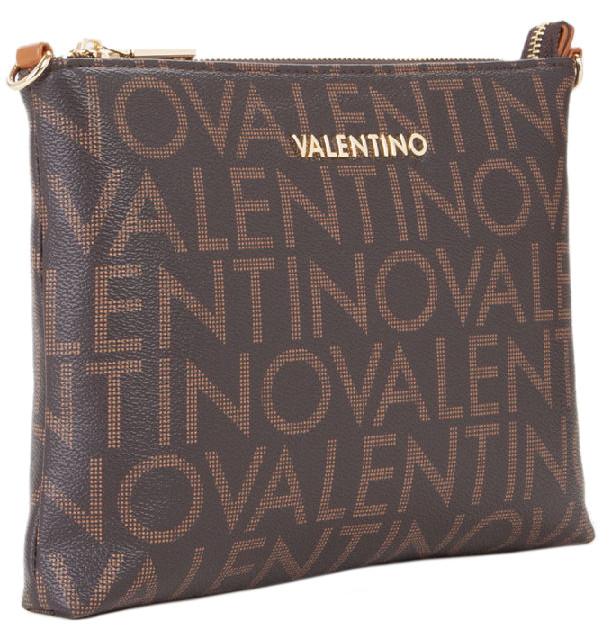Valentino schmale Umhängetasche Moro feminin Regina braun Logoprint