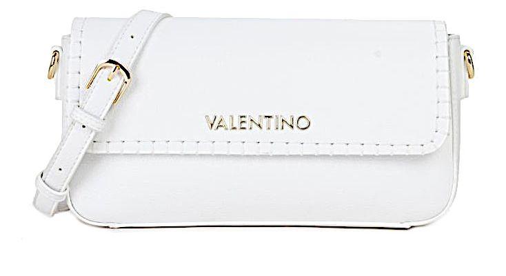 Valentino sommerliche Handtasche Flechtgurt Aleksandra Primavera Weiß