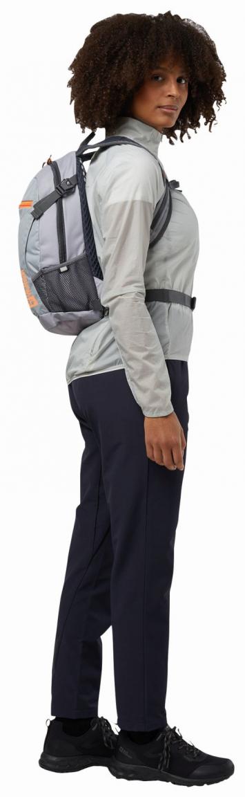 Velocity 12 Jack Wolfskin Wanderruchsack hellgrau Radtour Rainstorm
