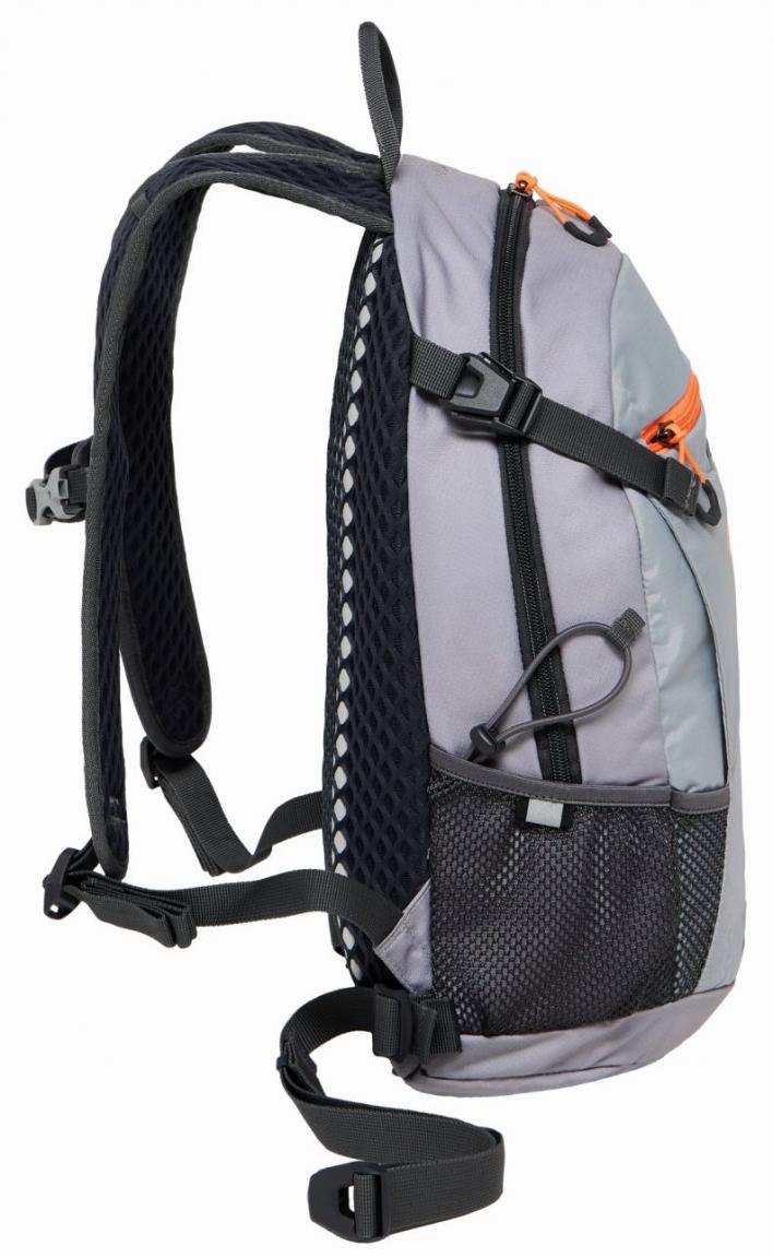 Velocity 12 Jack Wolfskin Wanderruchsack hellgrau Radtour Rainstorm