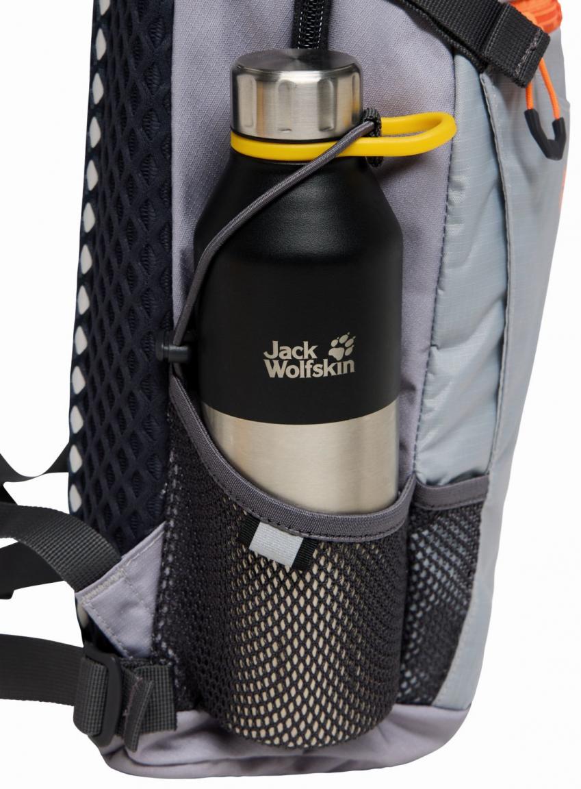 Velocity 12 Jack Wolfskin Wanderruchsack hellgrau Radtour Rainstorm