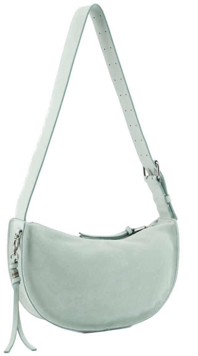 Veloursleder Schultertasche FredsBruder Carry Me Cool Powder Mint