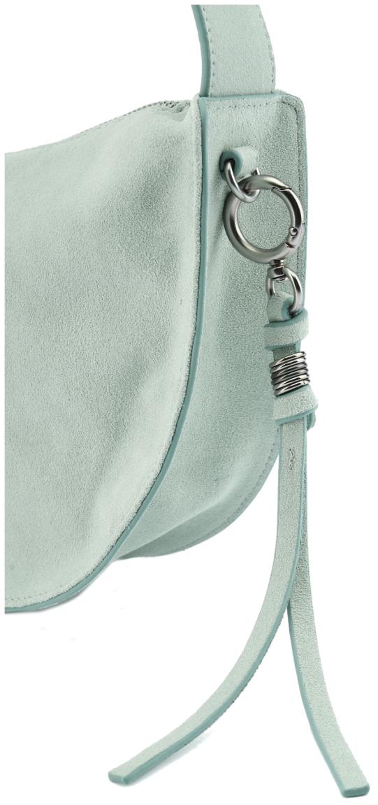 Veloursleder Schultertasche FredsBruder Carry Me Cool Powder Mint