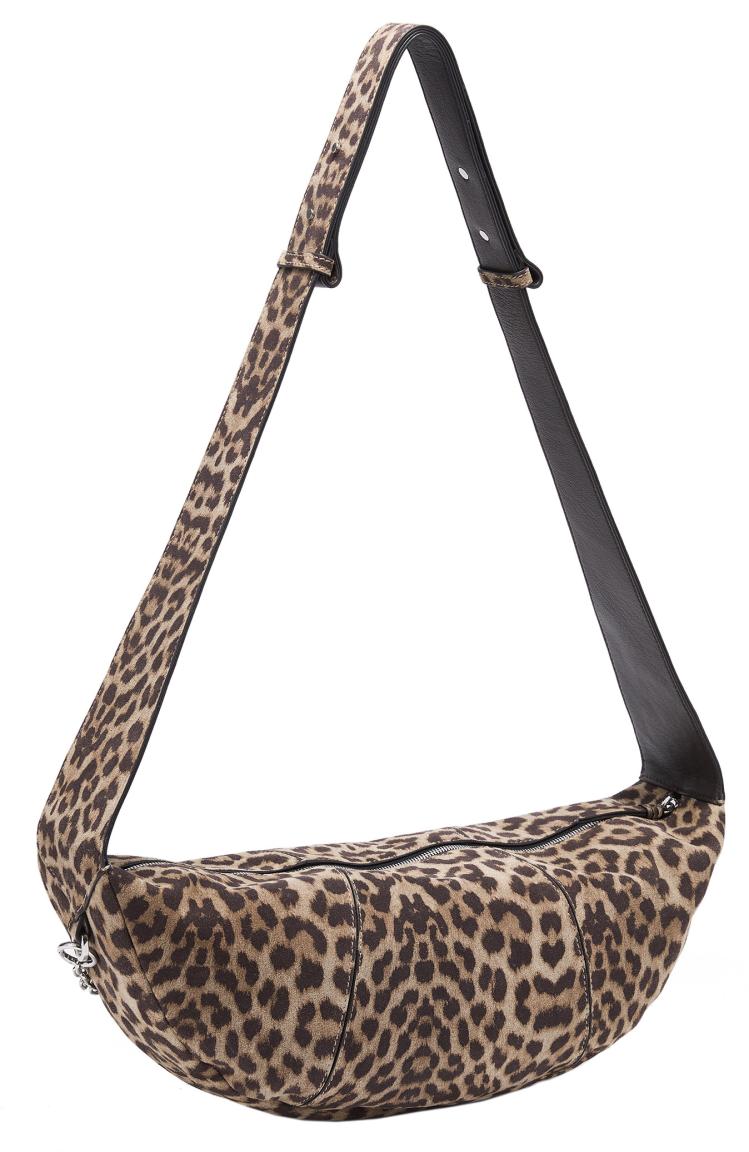 Velourstasche Leoprint Les Visionnaires Zoe Cozy Chain