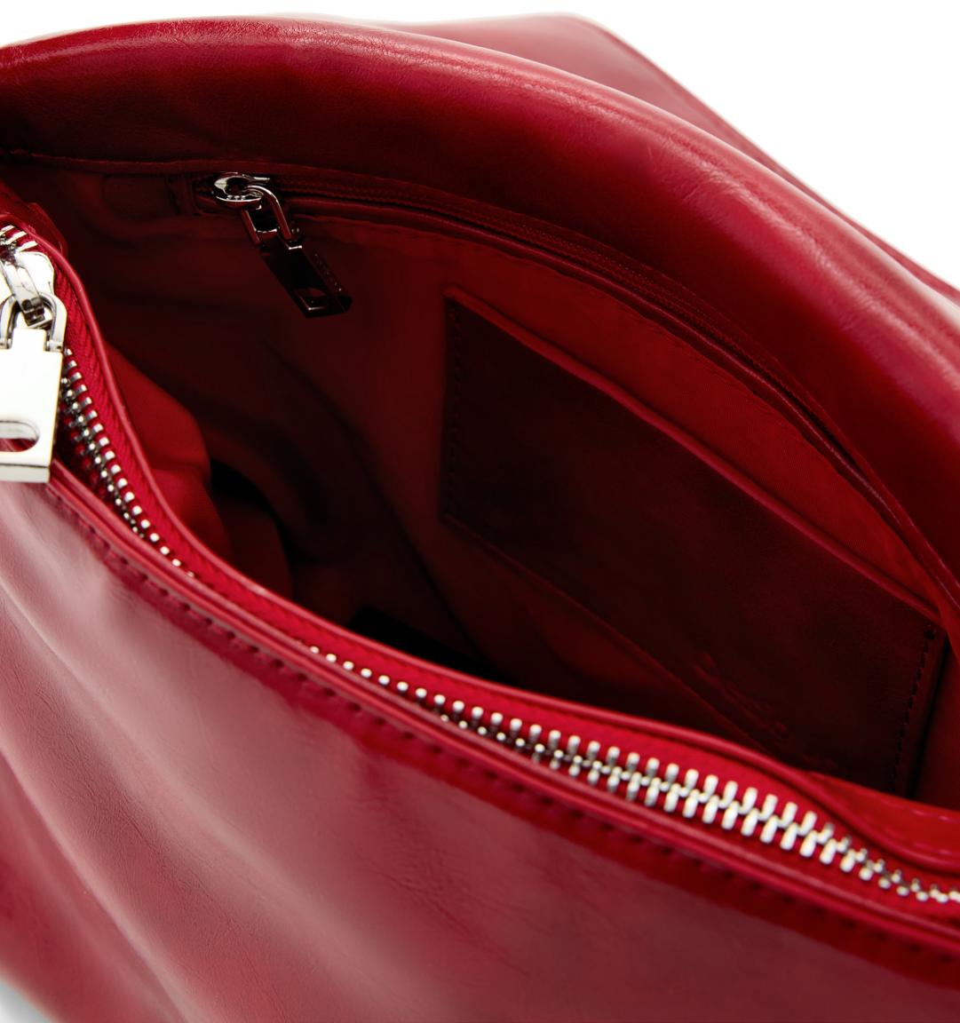 Venecia 4.0 auffällige Umhängetasche Desigual Carmin Flechtriemen rot