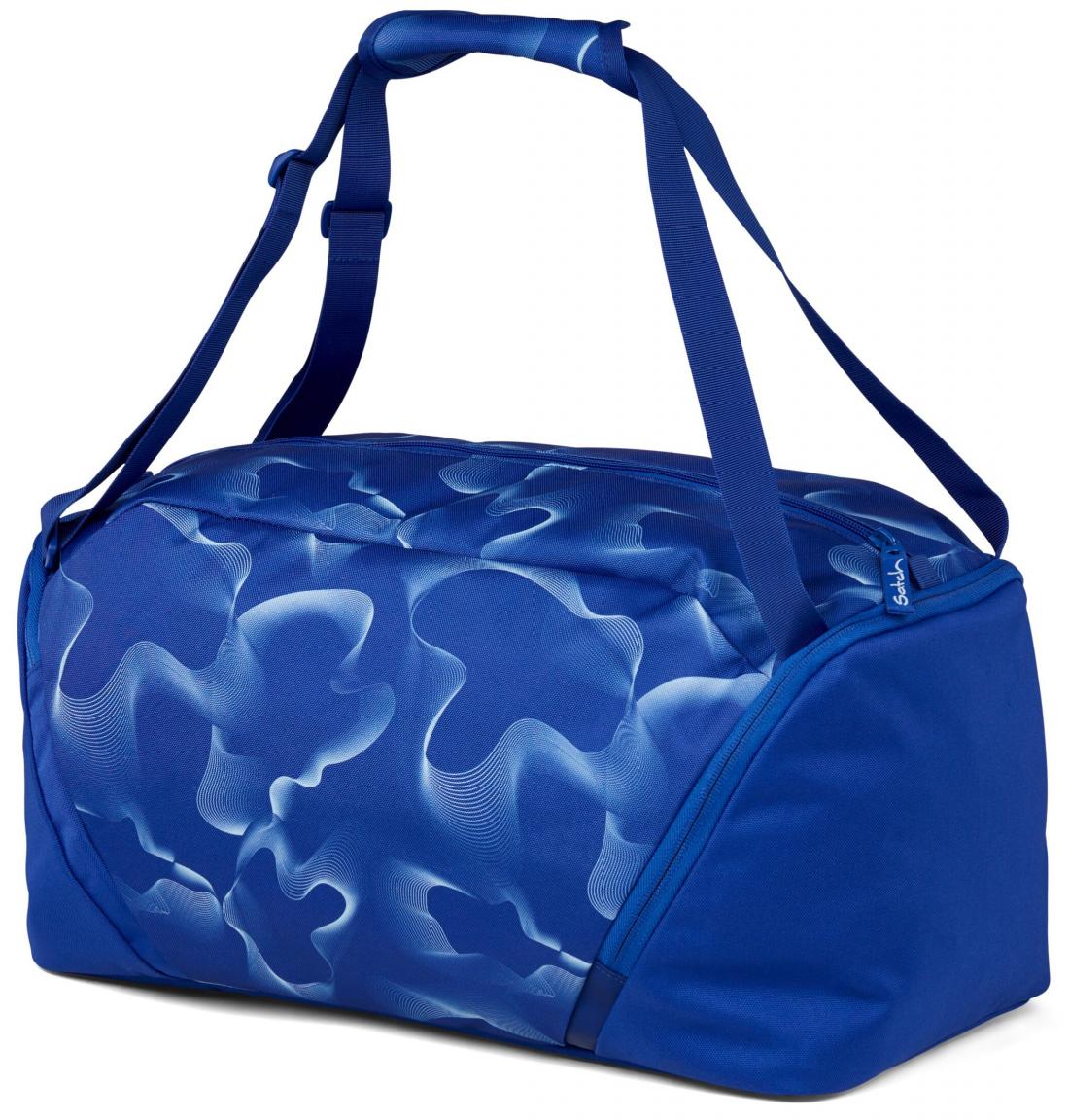 Vibrant Blue Satch blau gemustert Trainingstasche recycelt