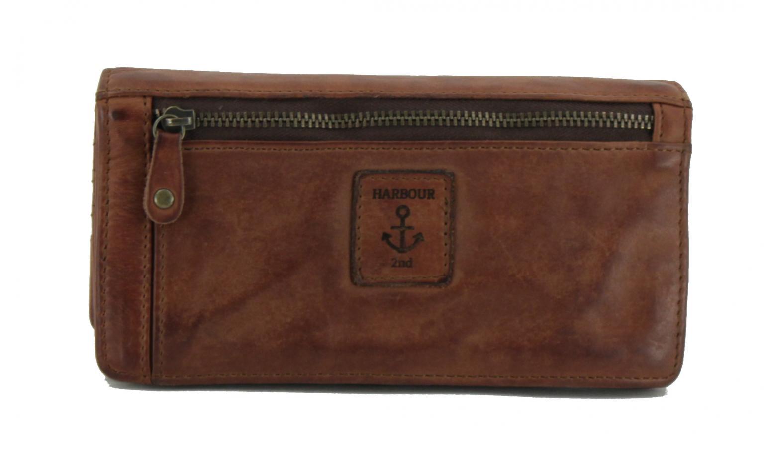 Vintagebrieftasche Luja Cognac Harbour 2nd braun Anchor Love
