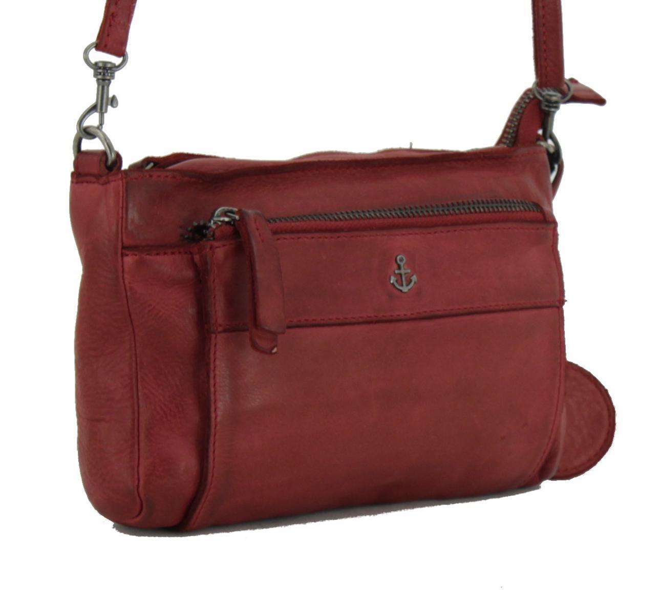 Violetta Red Ledertasche Harbour 2nd dunkelrot Vintage Anhänger