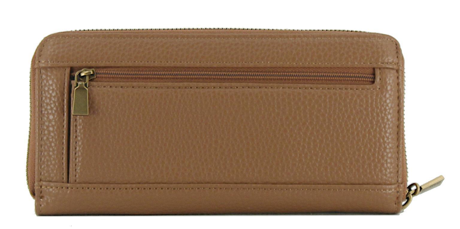 Wallet hellbeige Guess Laurel SLG Taupe Saffianoprägung