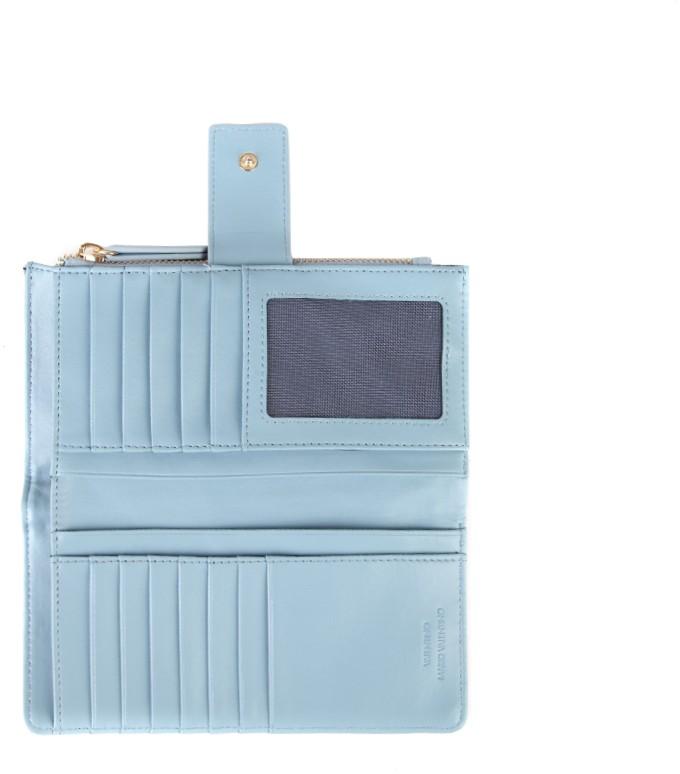 Wallet im Steppdesign hellblau Valentino Ocarina Polvere