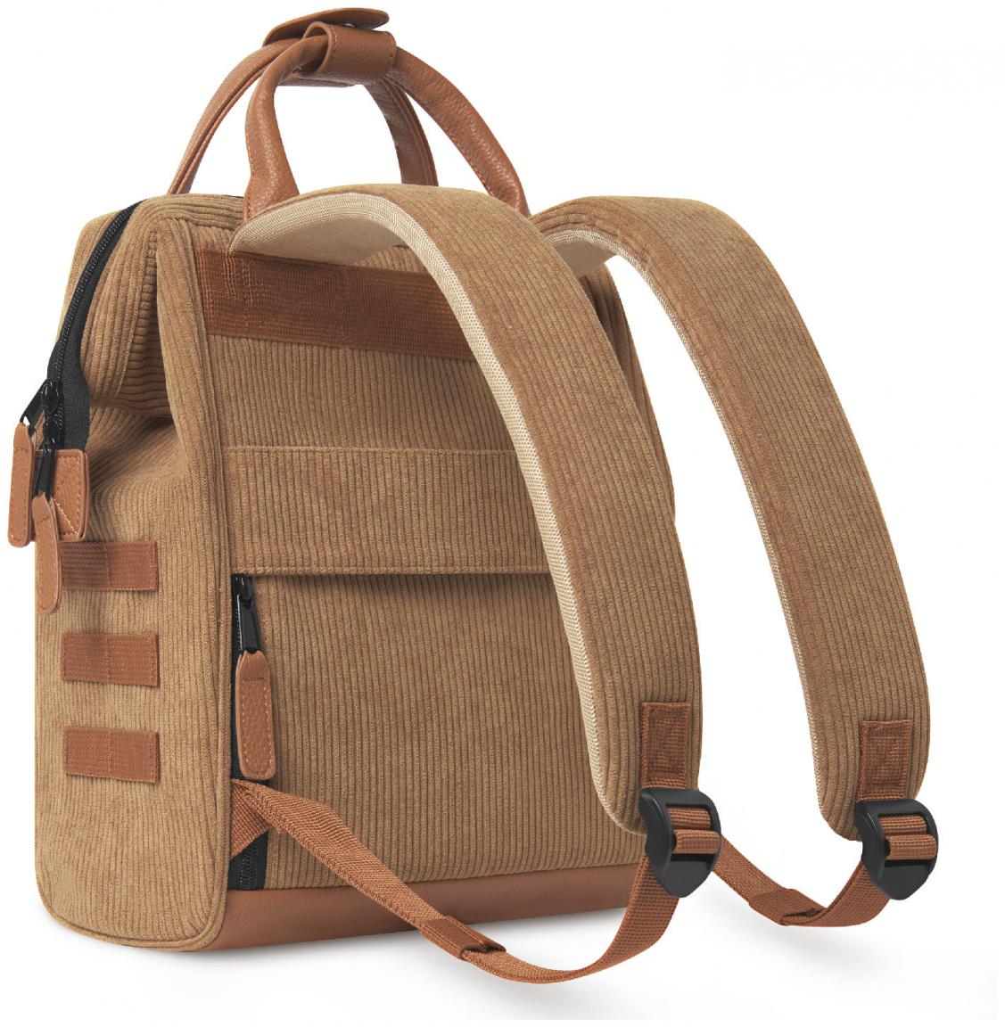 Wanderrucksack Small Cabaia braun Cordsamt Adventurer Fronttasche Dubai