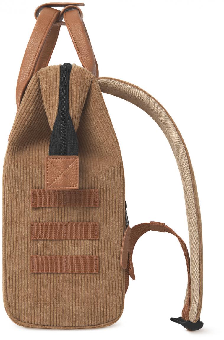 Wanderrucksack Small Cabaia braun Cordsamt Adventurer Fronttasche Dubai