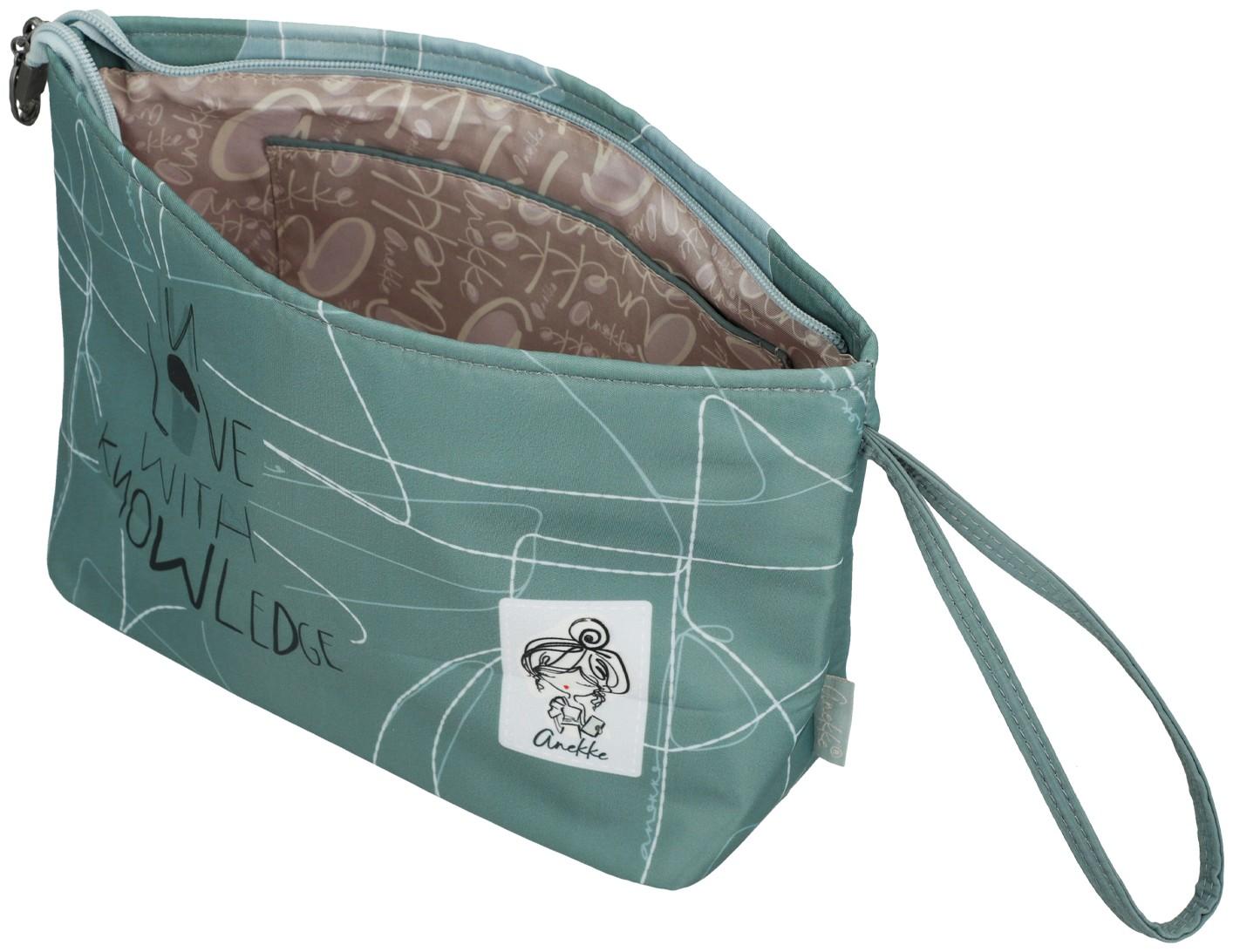 Washbag Anekke Sophia Petrol abstrakter Print