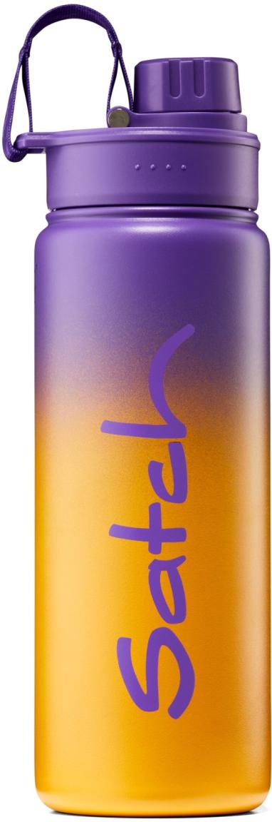 Wasserflasche Farbverlauf orange lila Satch Purple Graffiti Edelstahl doppelwandig