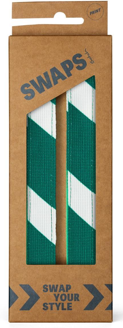 Wechselbänder für Satch Pack Swaps Green & White mit Klettverschluss grün