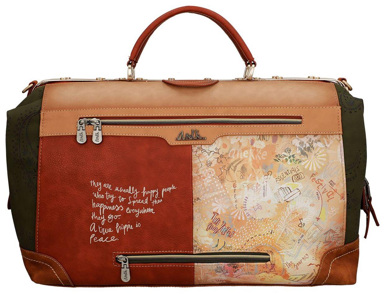 Weekender Anekke Peace and Love Camel Flowerpower 60s Hippie