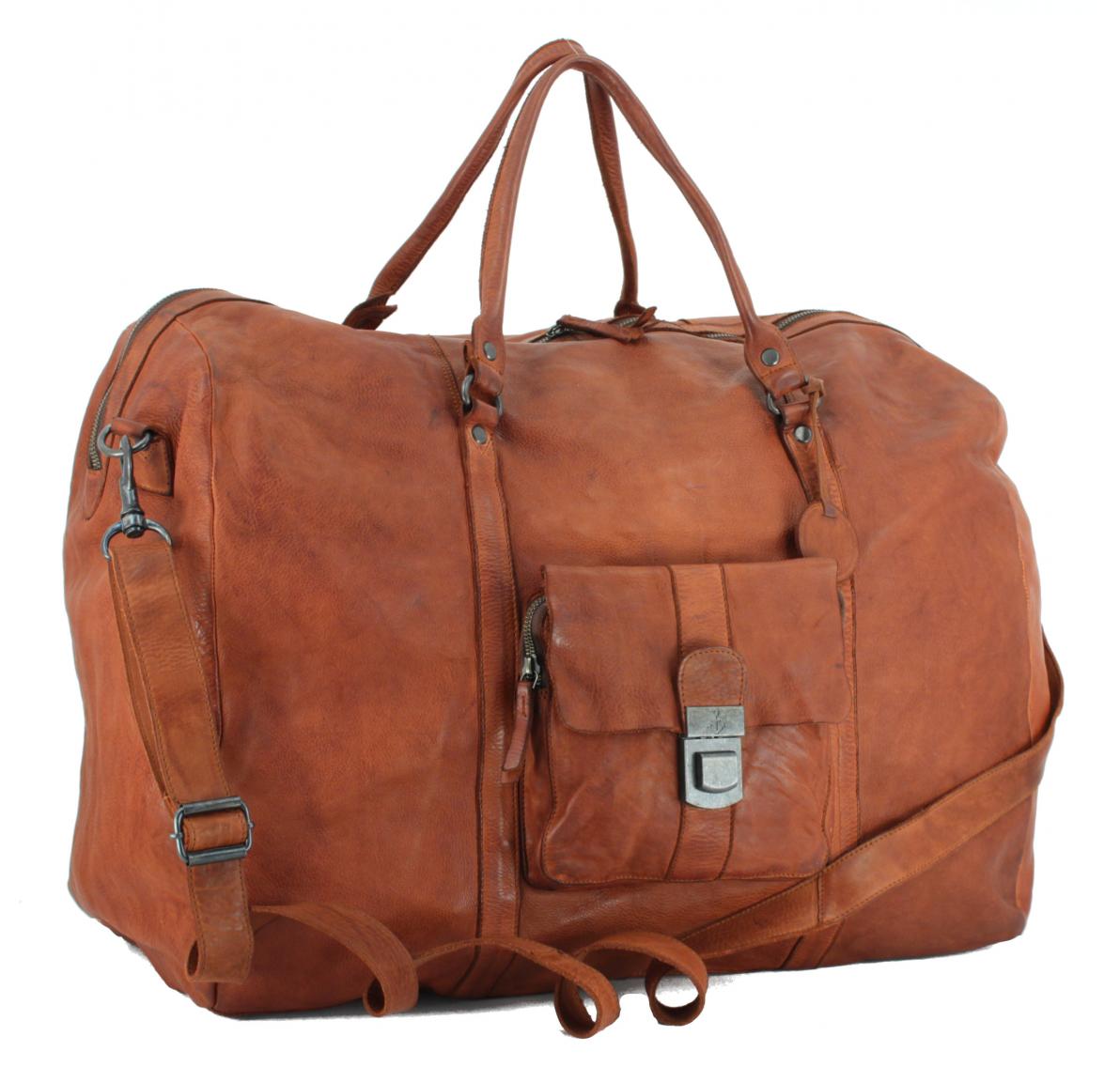 Weekender Harbour 2nd Big Boy Henkeltasche Cognac Vintage