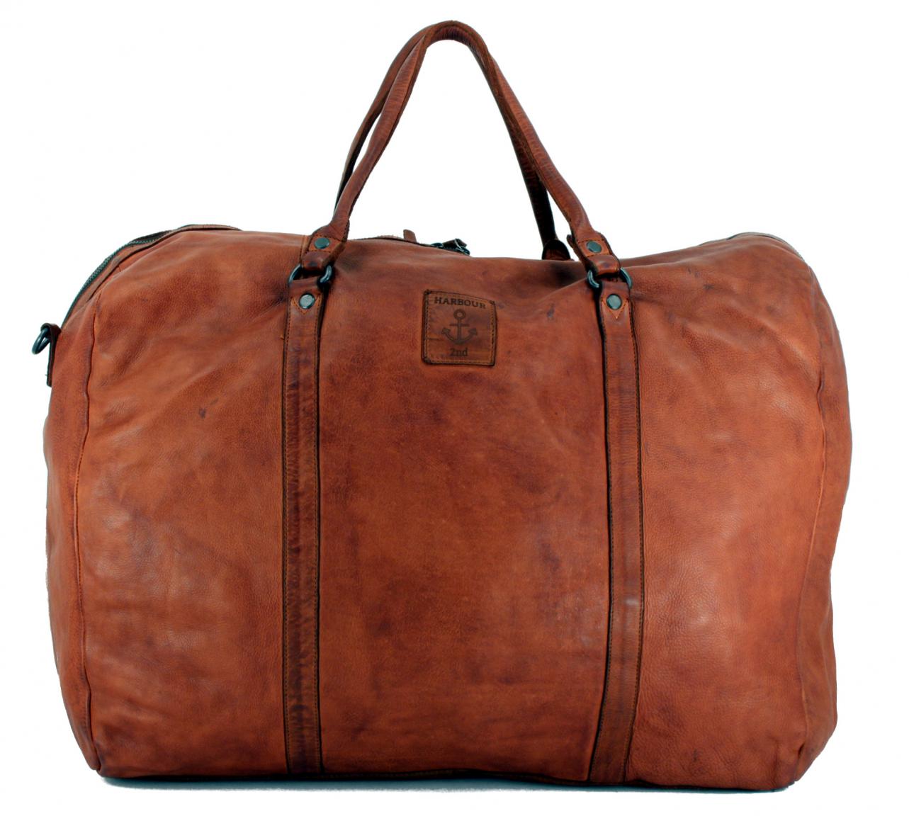 Weekender Harbour 2nd Big Boy Henkeltasche Cognac Vintage