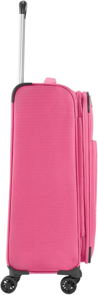 Weichgepäck Rollenkoffer erweiterbar pink Travelite Seaside M 66cm