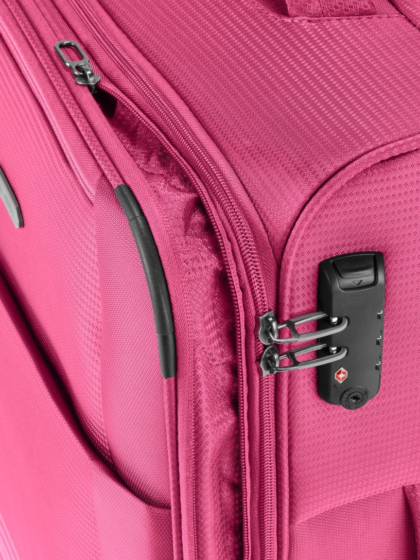 Weichgepäck Rollenkoffer erweiterbar pink Travelite Seaside M 66cm
