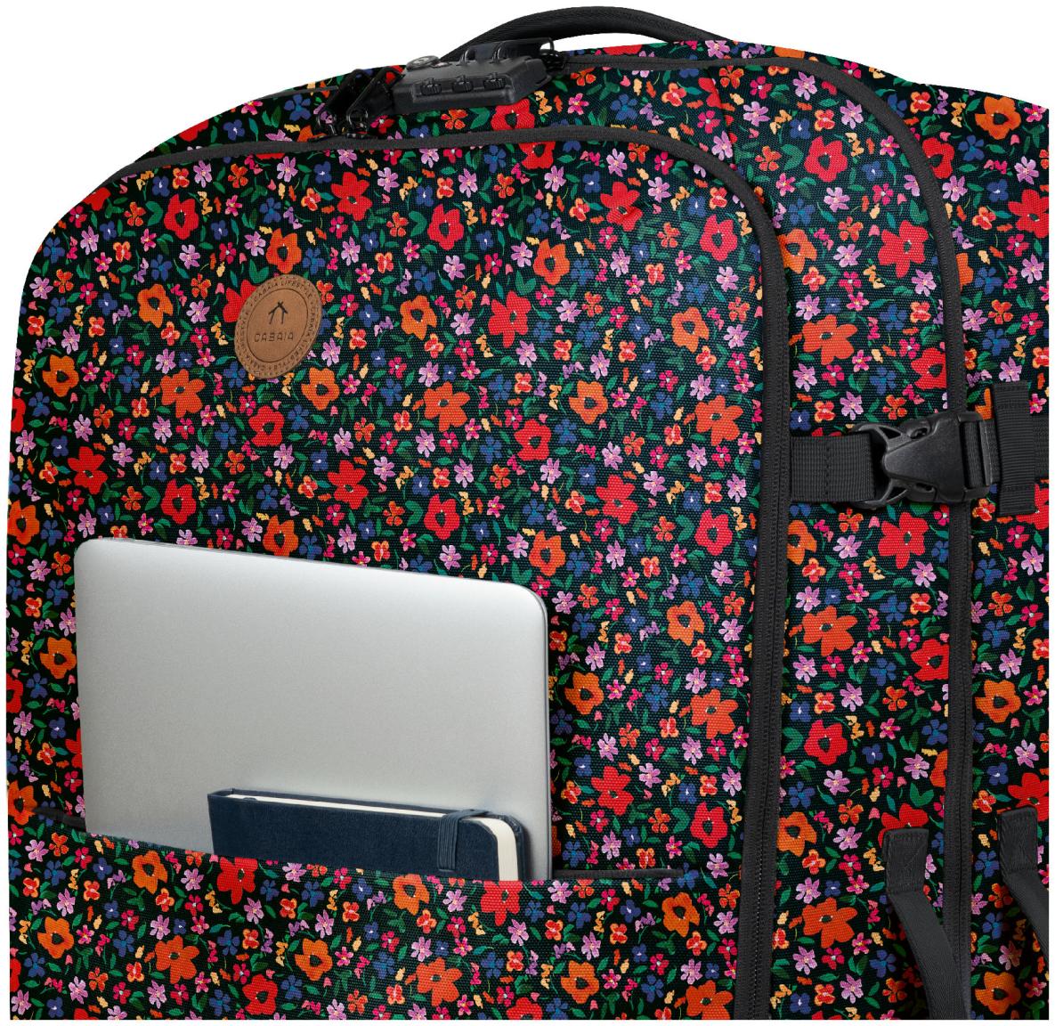 Weichschalenkoffer Cabaia L Maupiti dunkelbunt Blumen 2 Rollen