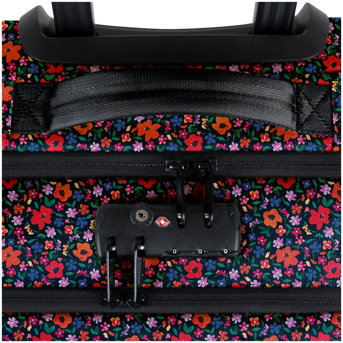 Weichschalenkoffer Cabaia L Maupiti dunkelbunt Blumen 2 Rollen