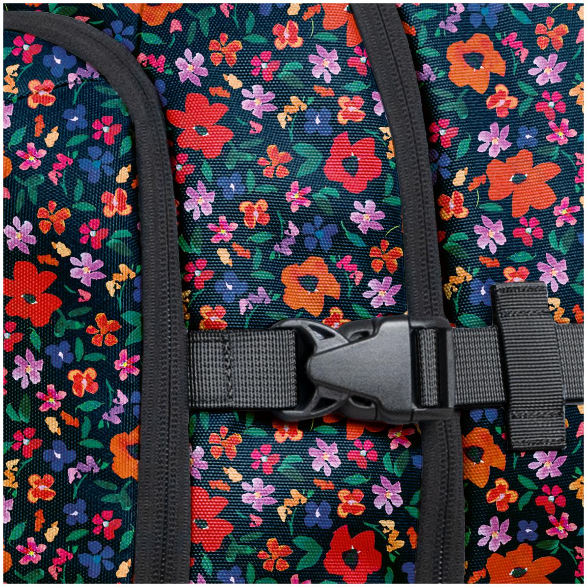 Weichschalenkoffer Cabaia L Maupiti dunkelbunt Blumen 2 Rollen