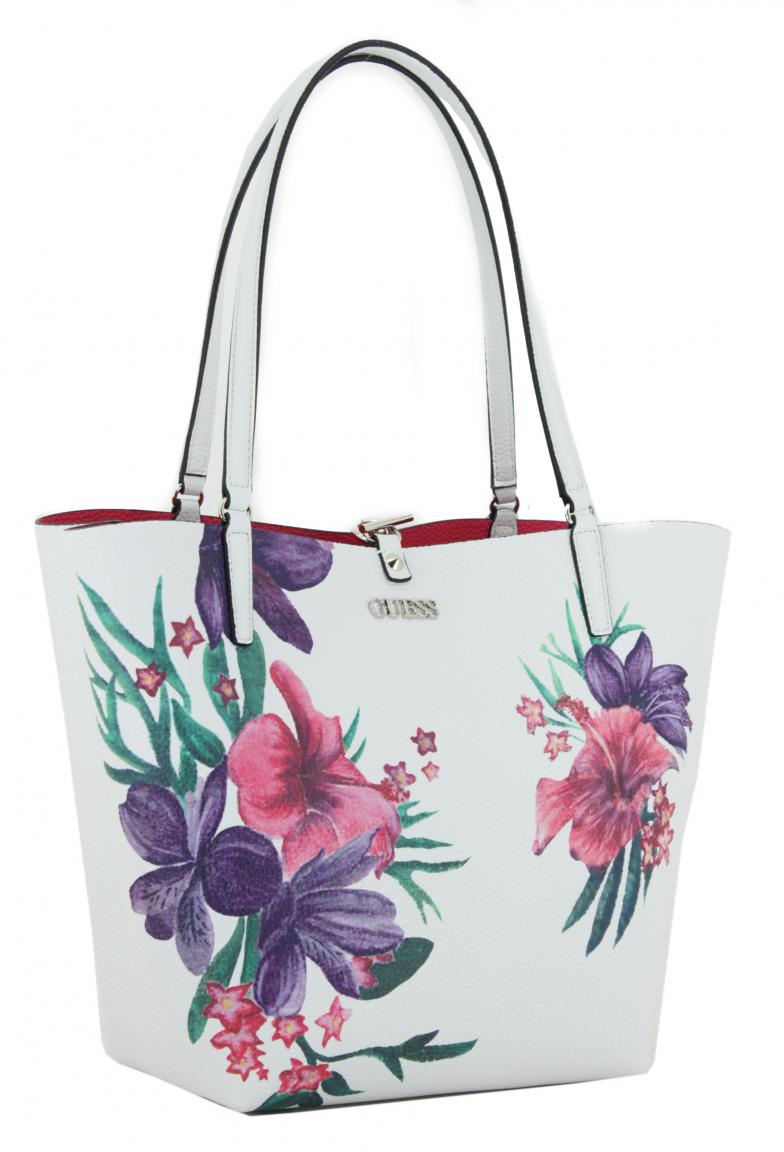 Wendetasche Guess Alby Floral Hibiscus Pink Blumen Bags More