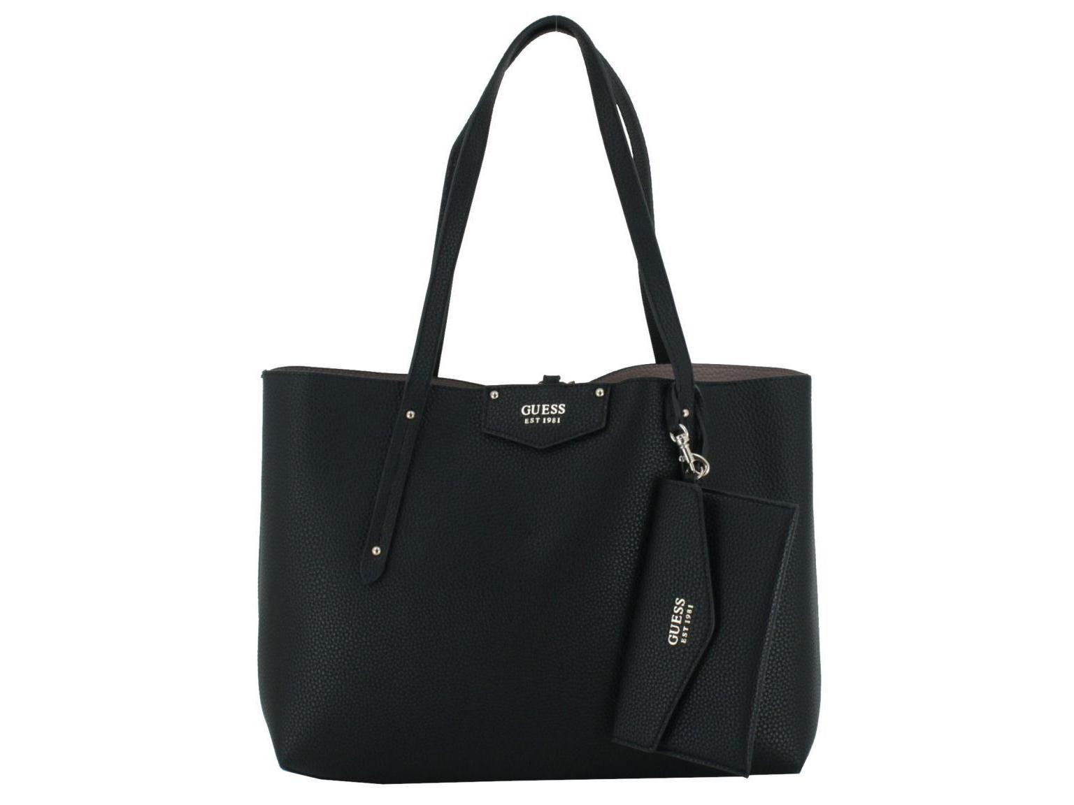 Wendetasche mit Pochette Guess Brenton Reversible Tote Dark Taupe