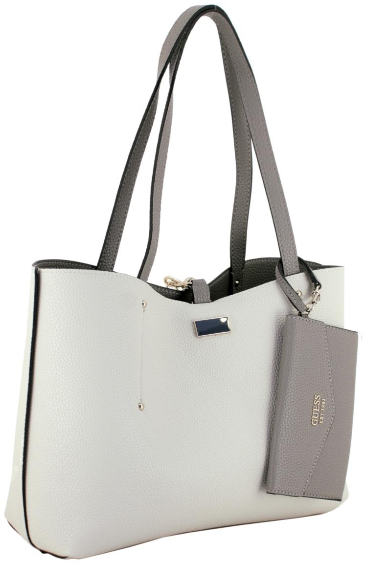 Wendetasche mit Pochette Guess Brenton Reversible Tote Dark Taupe