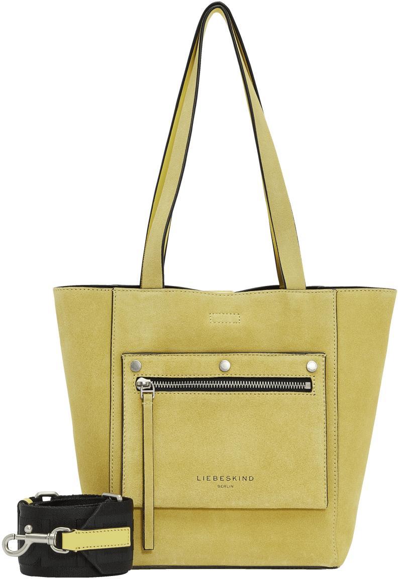 Wildleder Henkeltasche Liebeskind Berlin Steph Shopper S Pale Banana