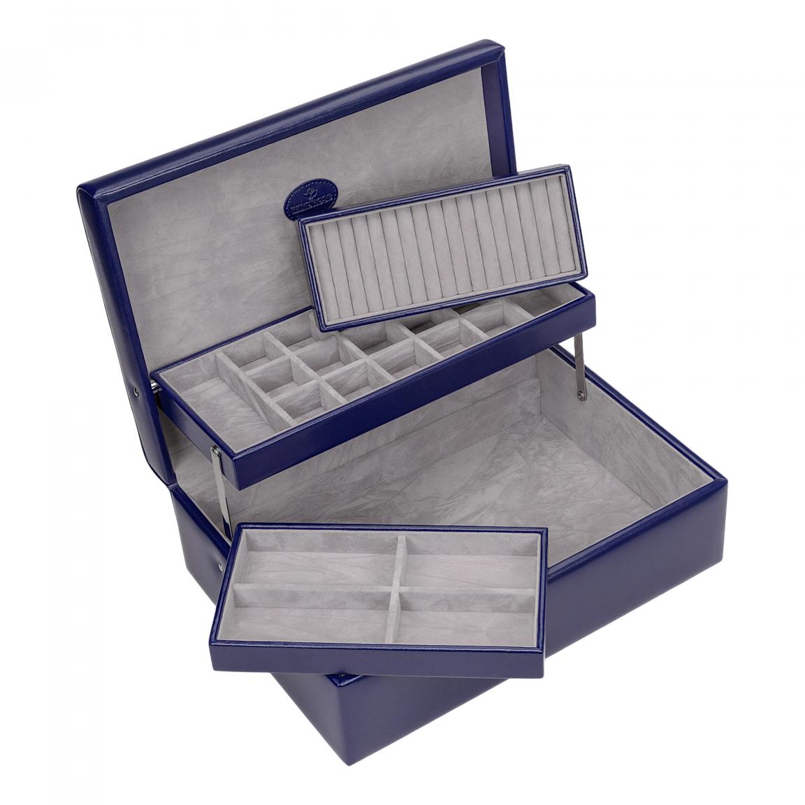 Windrose Merino Moda Charmbox Schmuckkassette dunkelblau 