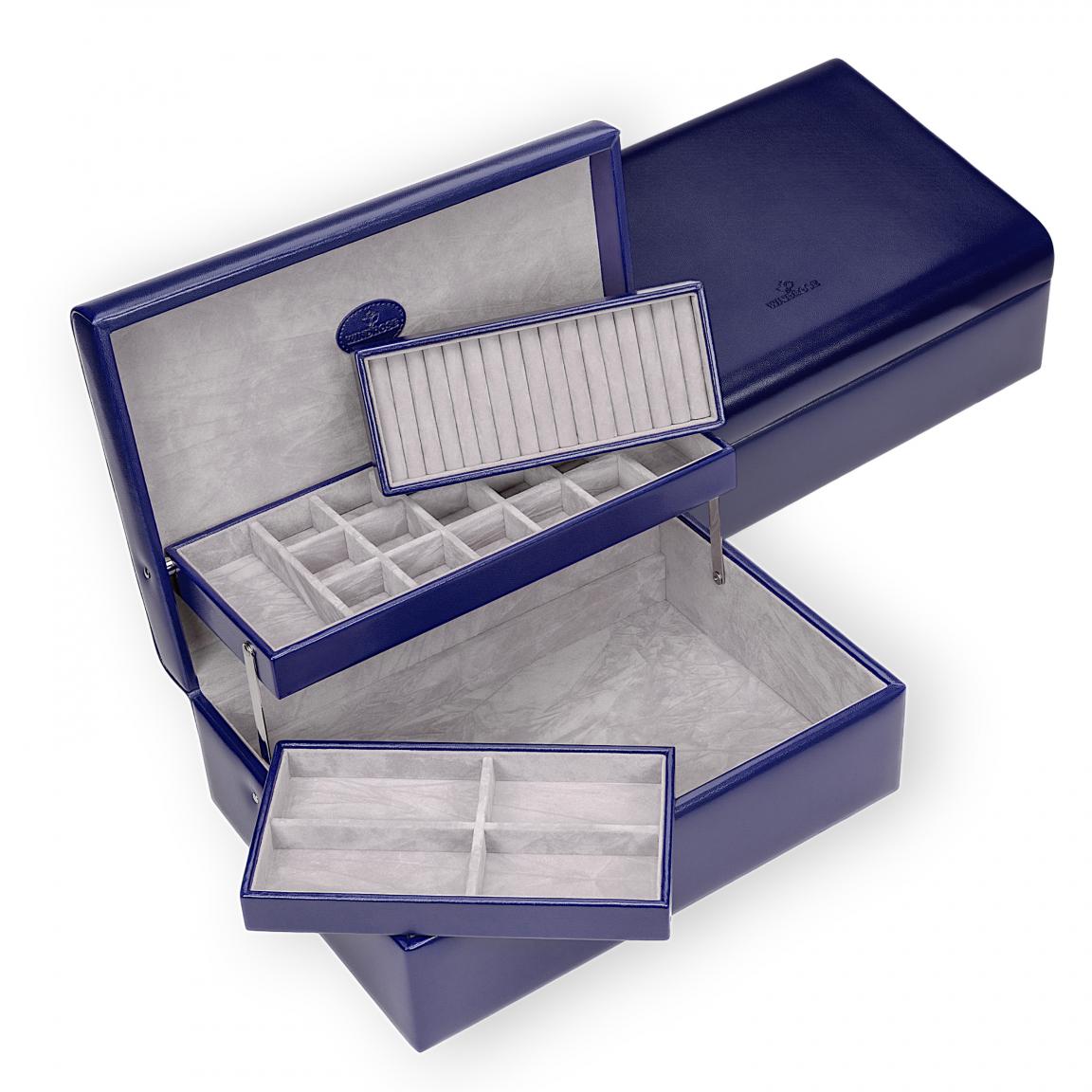 Windrose Merino Moda Charmbox Schmuckkassette dunkelblau 