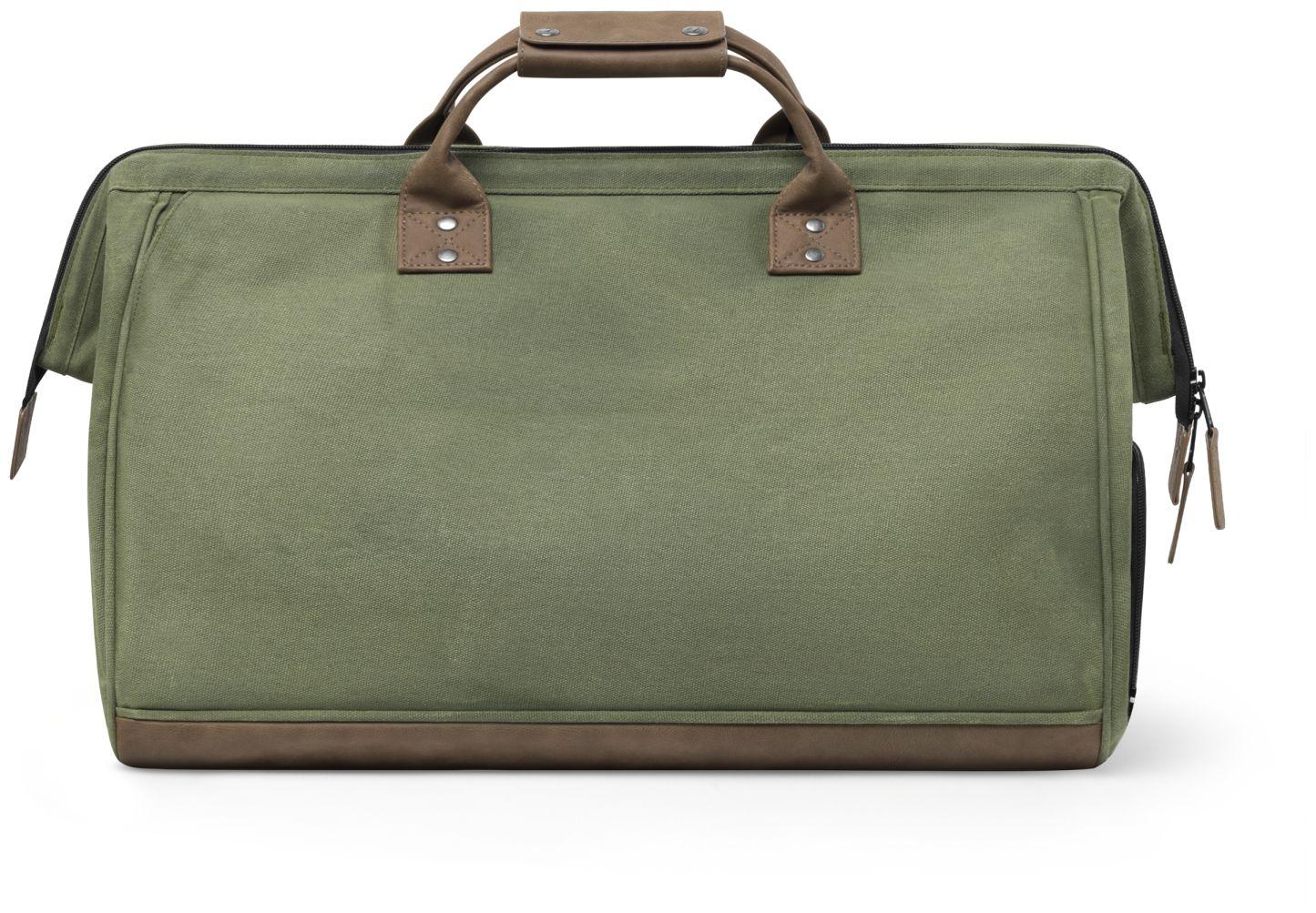Wochenendtasche recycelt Cabaia Duffle grün Nicosia gewachst Canvas