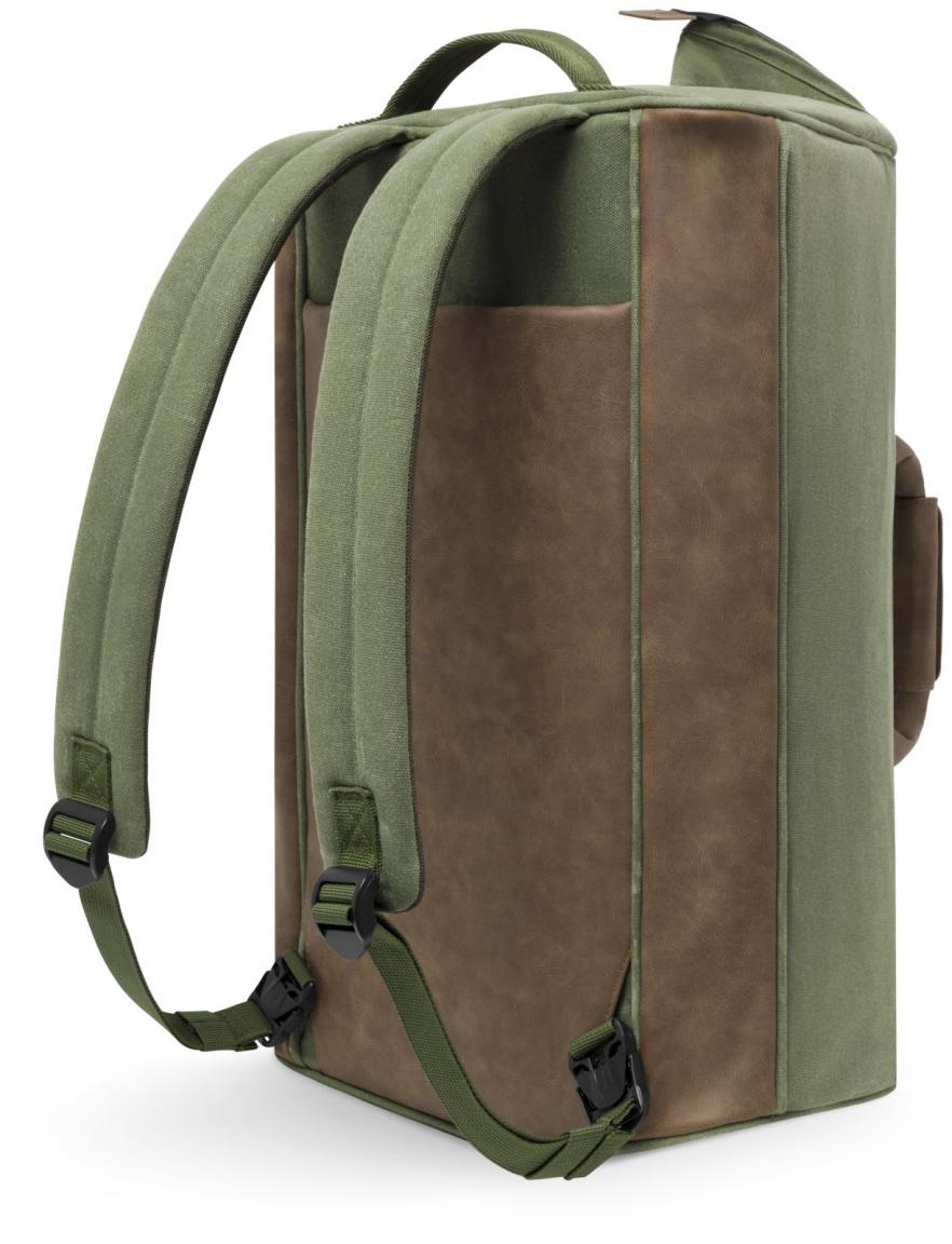 Wochenendtasche recycelt Cabaia Duffle grün Nicosia gewachst Canvas