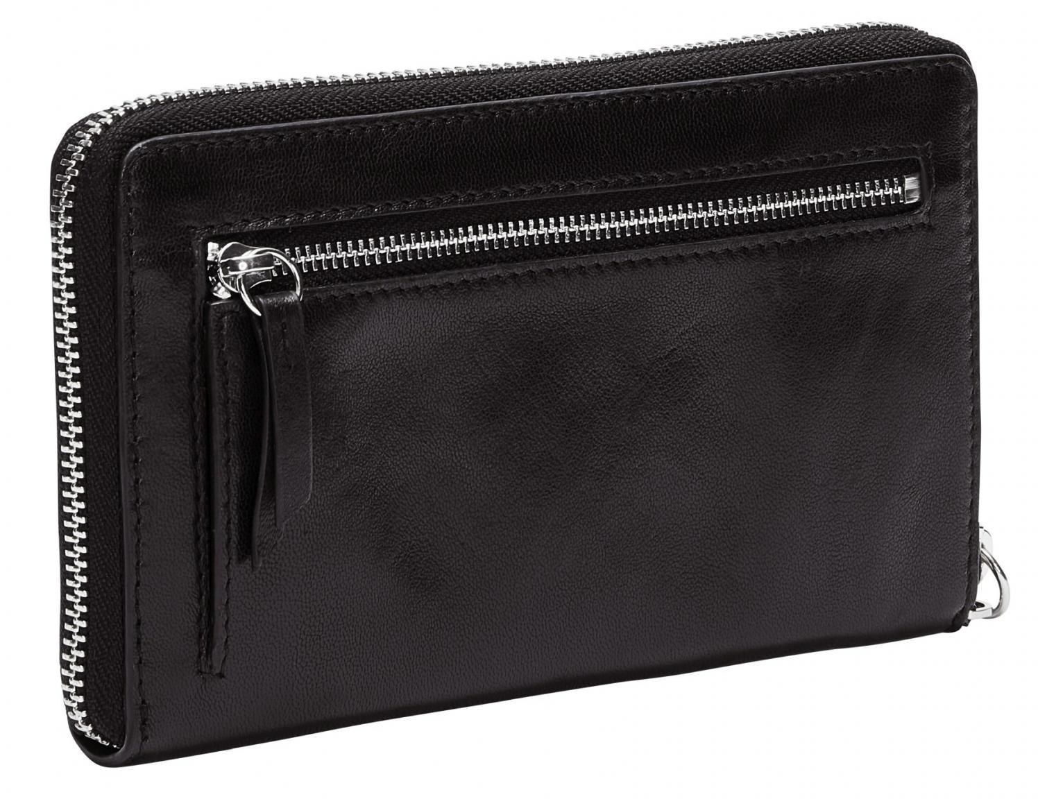 Zip Around Wallet Liebeskind Berlin Tamora Vivian black Lamb Solida Leder