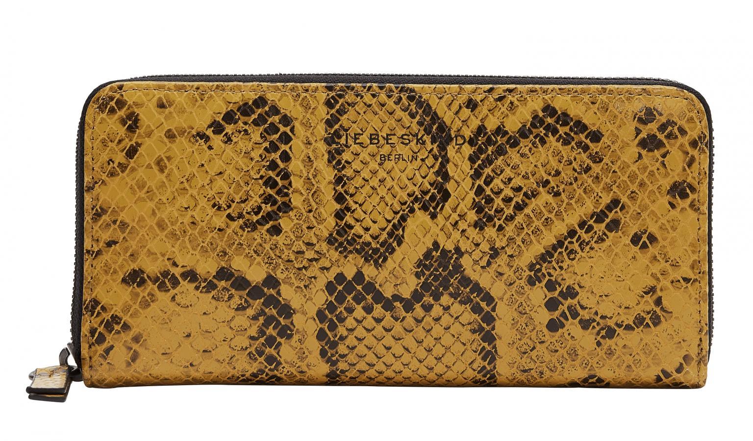 Ziparound Börse Liebeskind Sally Wallet Large Dijon Snakeprint RFID