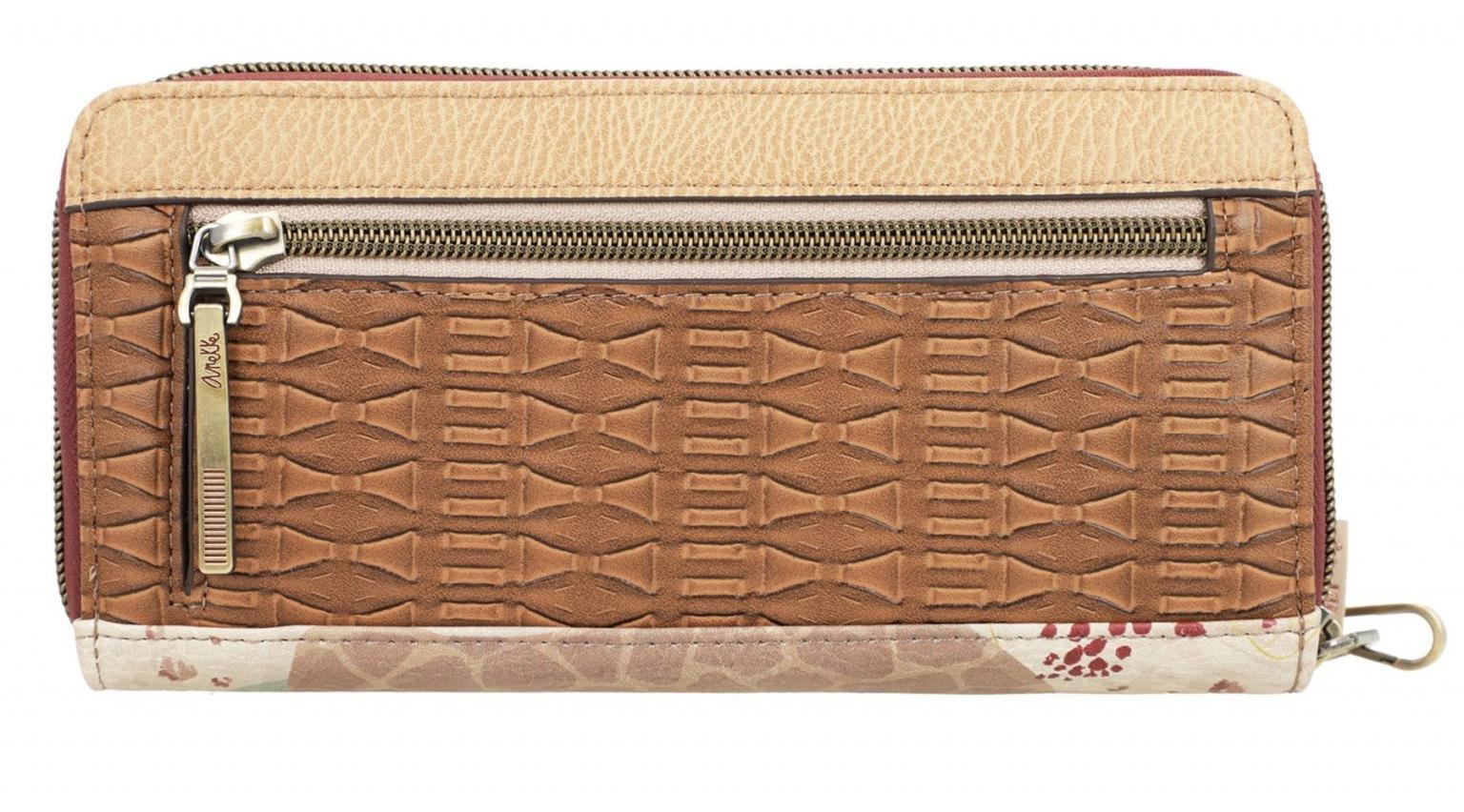 Zipbörse Anekke Kenya Handschlaufe Glanzgarn Clutch