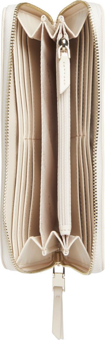 Zipbörse Calvin Klein Set Wallet Large Sand Beige Perforierung RFID