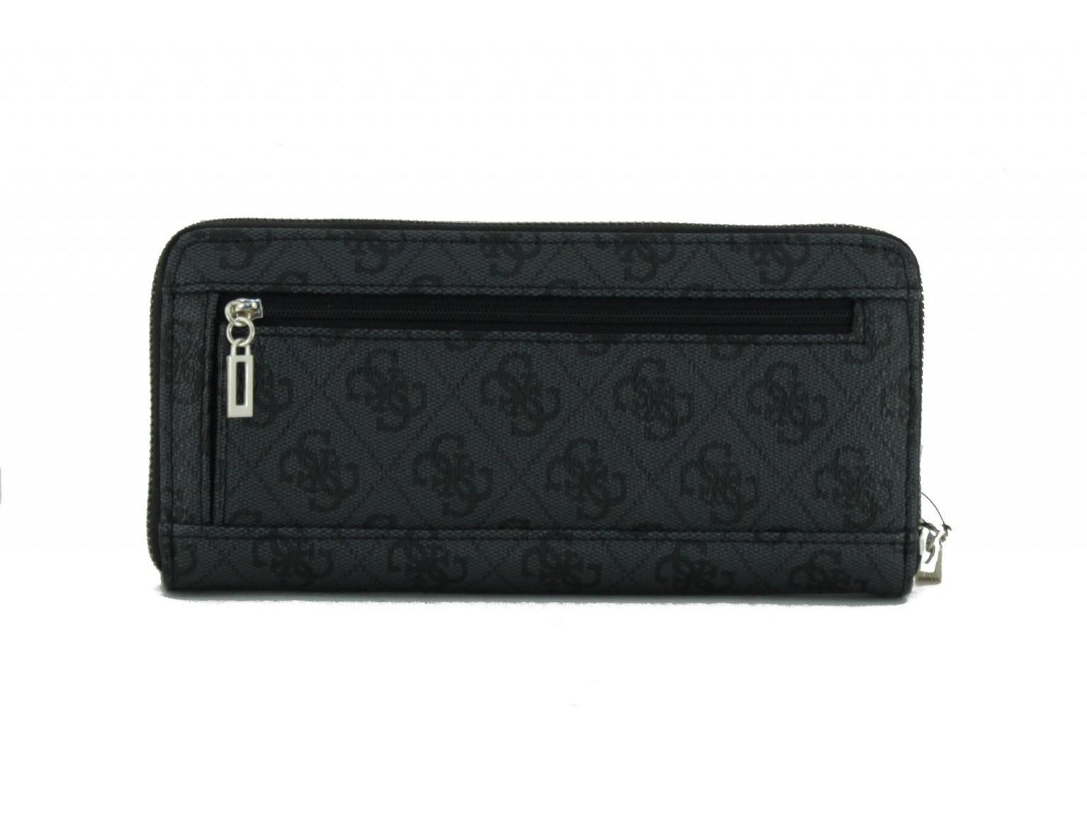 Zipbörse Guess Sandrine SLG Black Schwarz goldfarben