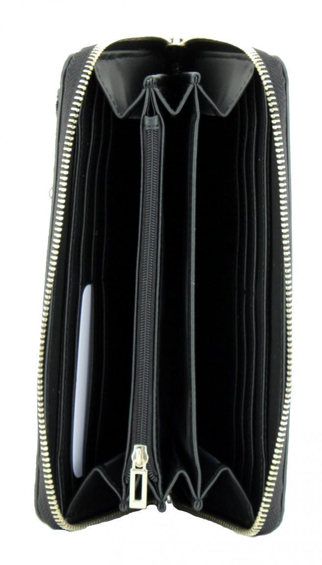 Zipbörse Guess Sandrine SLG Black Schwarz goldfarben