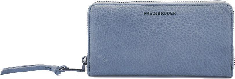 Zipbörse hellblau Leder FREDsBRUDER My Old Friend Sky Blue